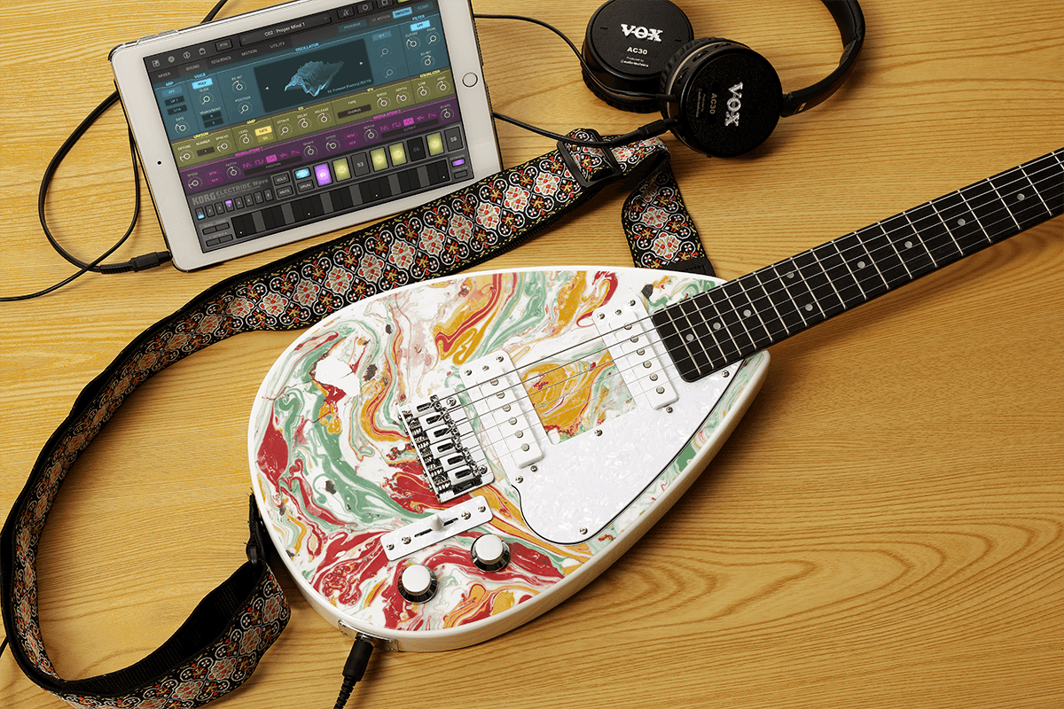 Mini Electric Guitar Marble