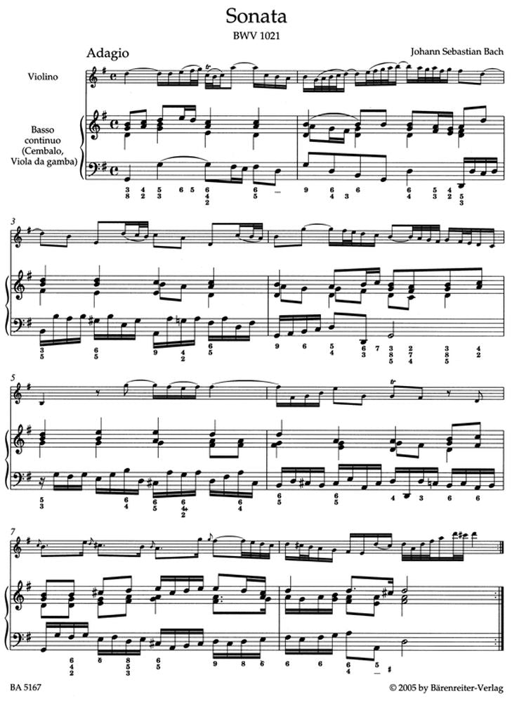 J.S. - Sonates En Sol Majeur Bwv 1021 Mi Mineur Bwv 1023 Fugue En Sol Mineur Bwv 1026 - Violo