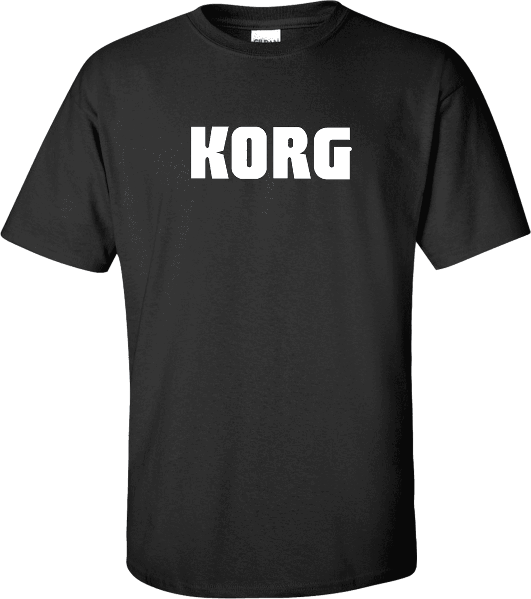 T-Shirt Korg M Textile Tee Shirts Black Korg Size M