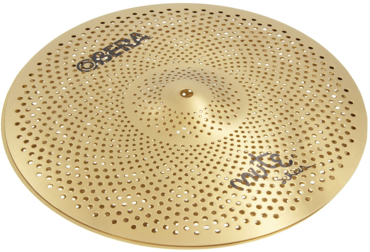 Obera Cymbals Mute 14" Hi Hat - Silent Cymbal - Brass Finish