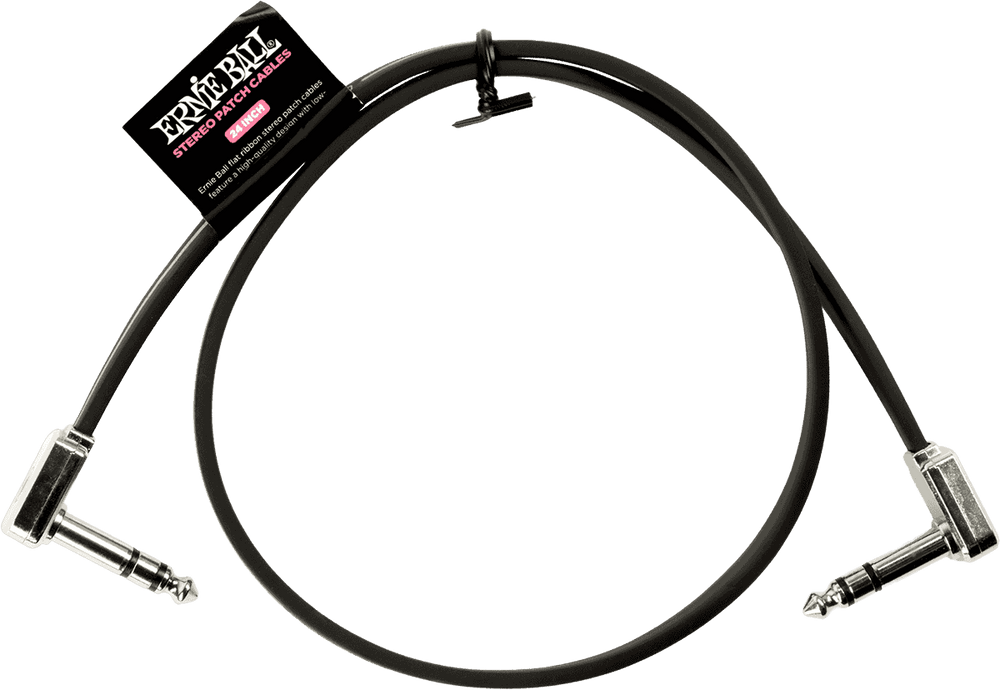 INSTRUMENT PATCH TRS CABLES - THIN & FLAT ELBOW - 60 CM