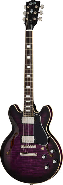 Gibson USA ES-339 Gevlamd Dark Purple Burst Modern