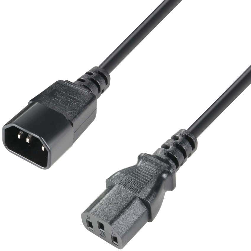 ADAM HALL IEC C13 x IEC C14 | 2 m