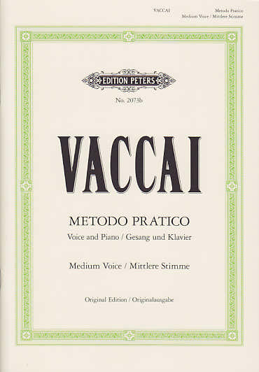 Vaccai - Methode Pratique (voix Moyenne)