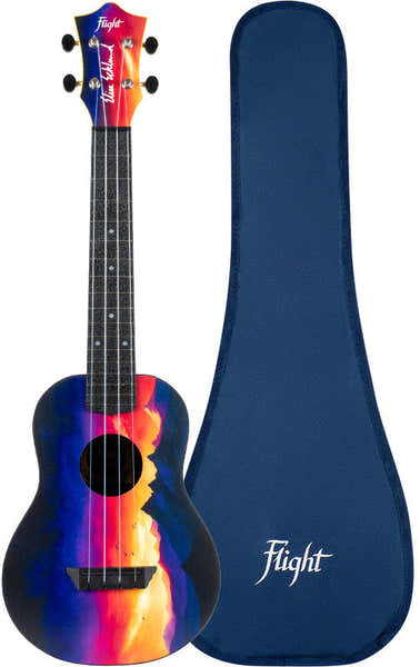 Flight TUC Travel Concert Ukulele - Elise Ecklund Sunset -