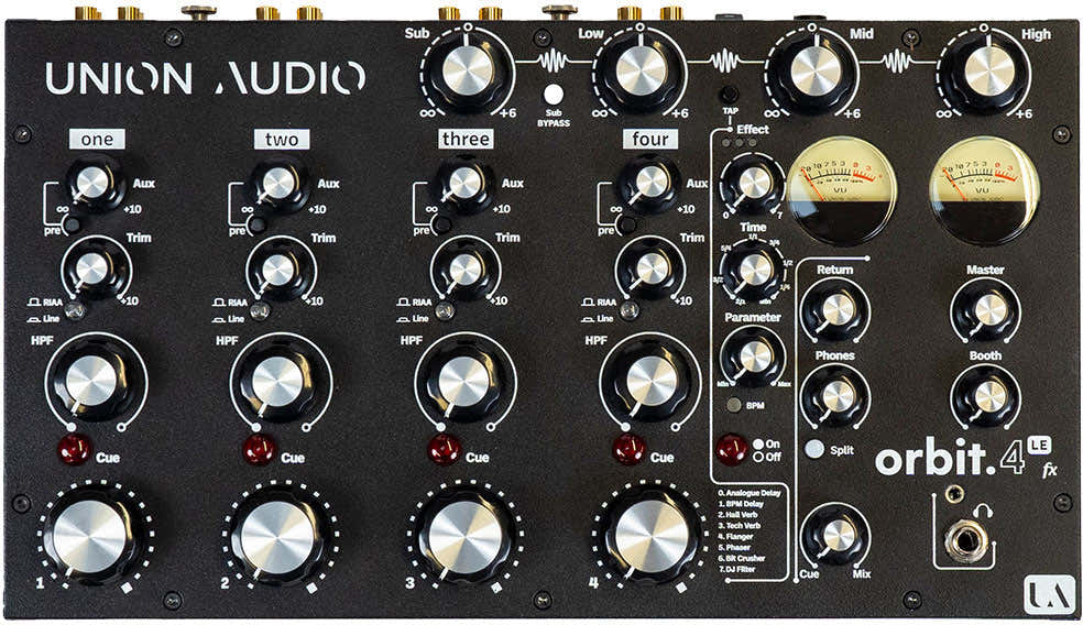 ORBIT.4 LE FX 4-CH Rotary Desktop Mixer with 3-Band Isolator