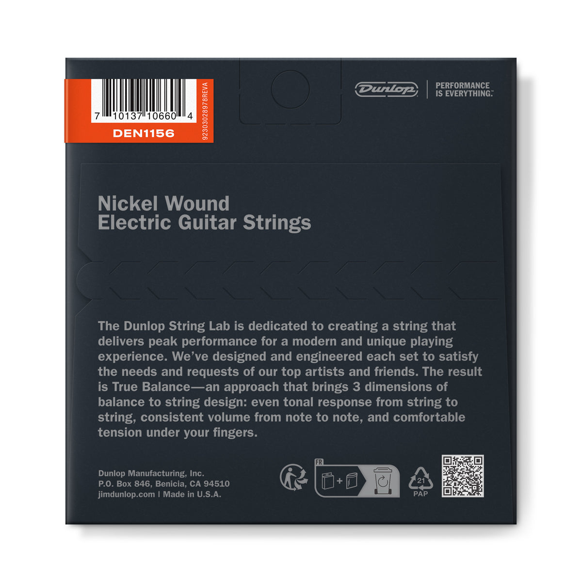 NICKEL PLATED STEEL ELECTRIC STRINGS NICKEL PLATED STEEL 11-56 SET