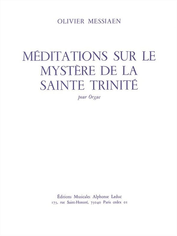Leduc Méditations sur le mystère de la Sainte Trinité