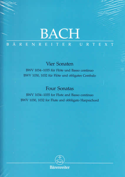 Barenreiter J.S. - 4 Sonates Bwv 1034 1035 1030 1032 - Flute Clavecin