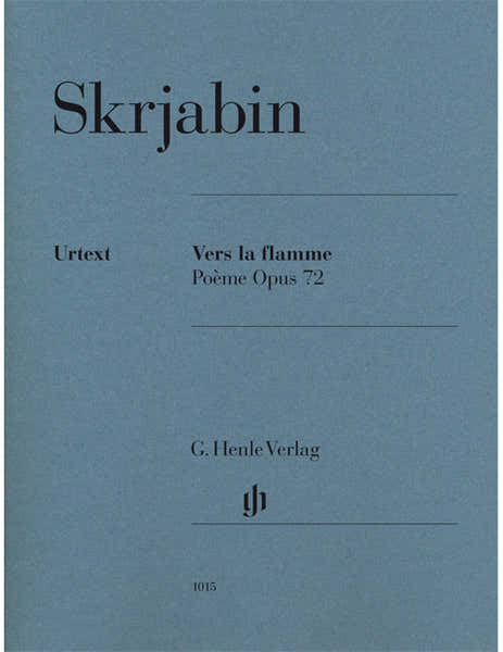 Henle Verlag Scriabine A.n. - Vers La Flamme Op.72 - Piano