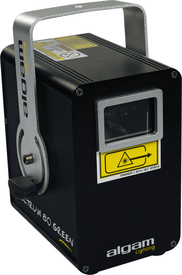 SPECTRUM 80 GROEN - 80 MW ZWART-WIT GROENE LASER