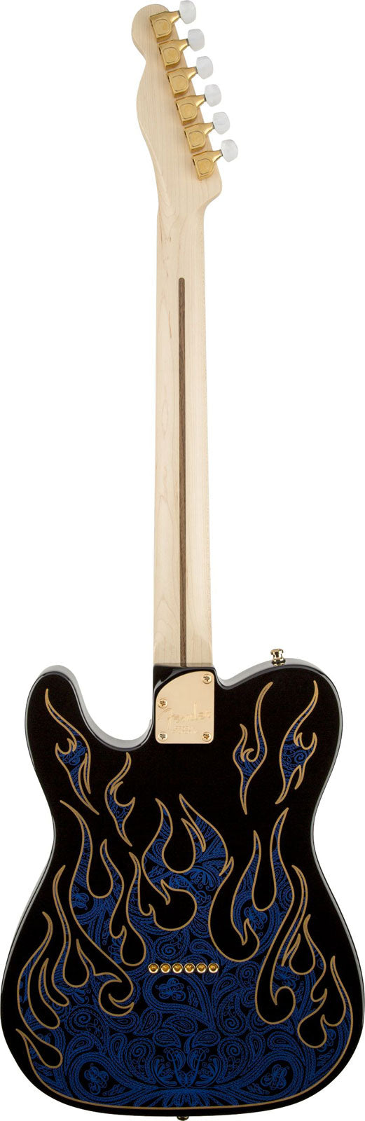 James Burton Telecaster Mn, Blauwe Paisley-vlammen