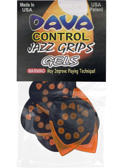 Plectrums Jazz Grips Gel Zakje van 6 Stuks.