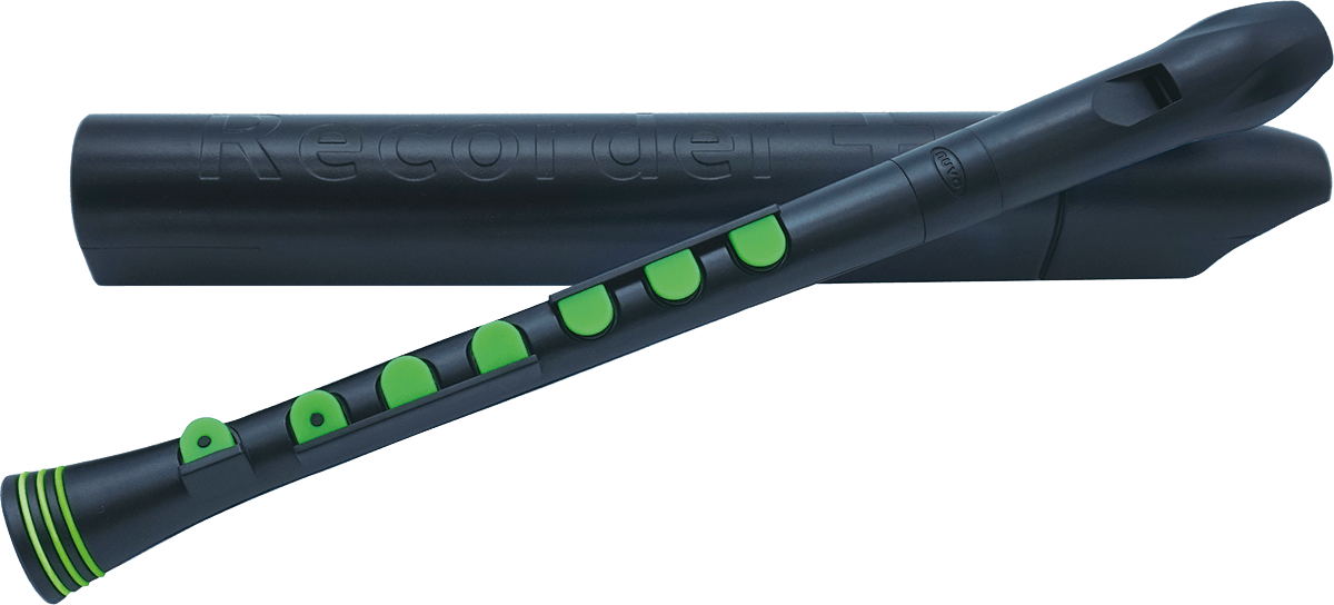 RECORDER+ ZWART EN GROEN