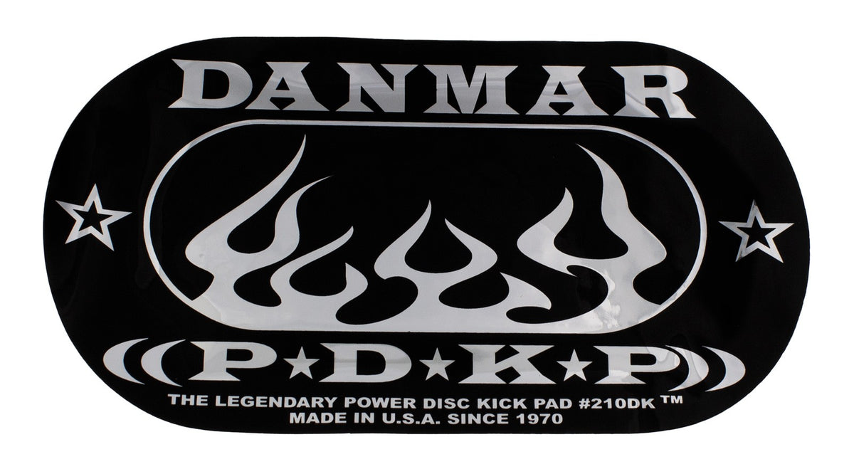 Danmar 210DKF - Zelfklevend Bassdrum-Pad Voor Dubbel Pedaal - Vlam