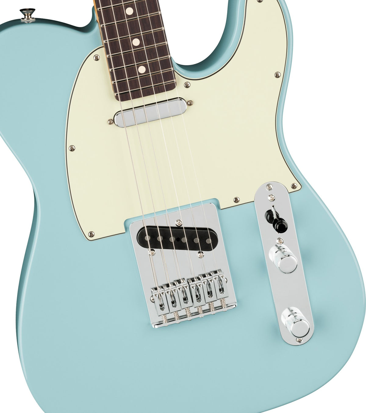 Telecaster 75 Jaar Player II, Palissander toets. Daphneblauw