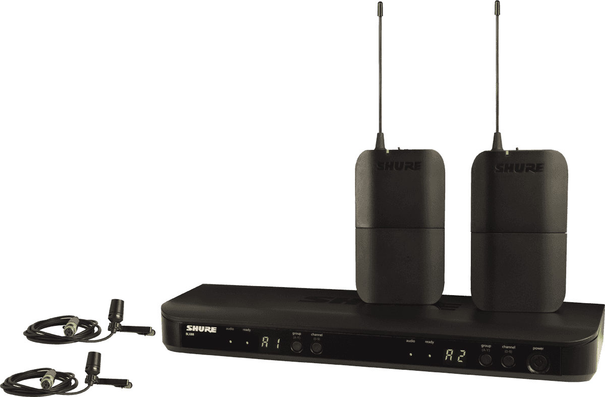 Shure BLX188E-CVL-M17 - DUBBELLAAGS HF-SYSTEEM