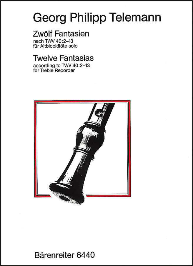 Telemann G. P. - 12 Fantasieën TWV 40:2-13 - Altblokfluit
