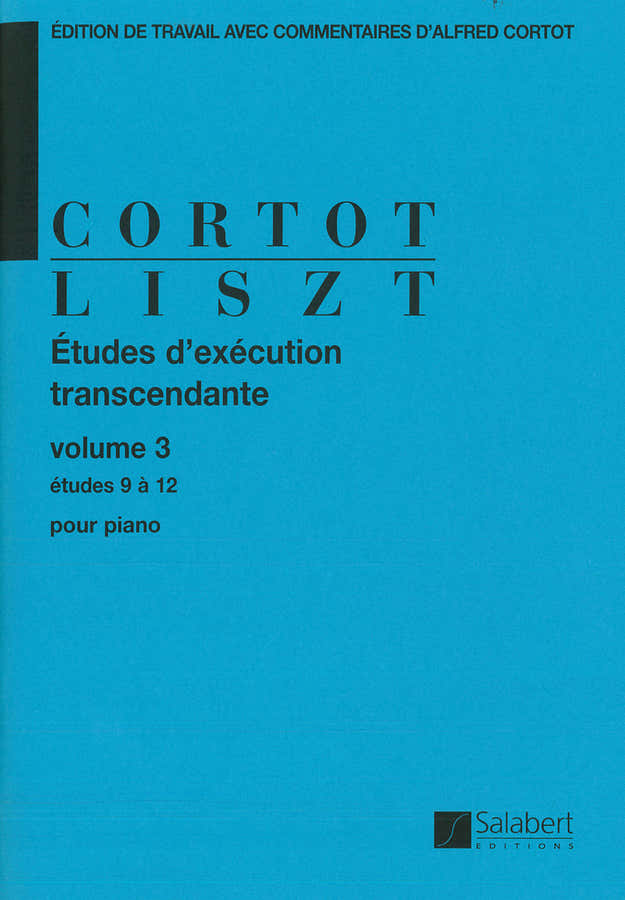 LISZT F. - Etudes voor transcendente uitvoering Deel 3: Etudes 9 tot 12 - Piano