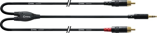 CABLE AND MINIJACK/2 RCA JUMPER STRAP LONG 6 M