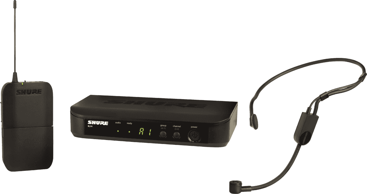 Shure Eenvoudig HF-systeem met hoofdmicrofoon