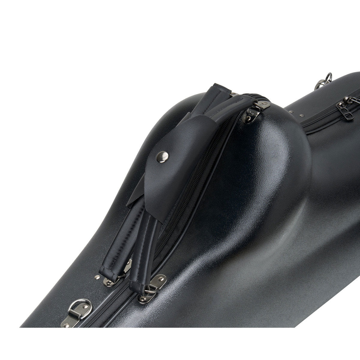 Zwarte Micro Zip Etui - Tenorsaxofoon