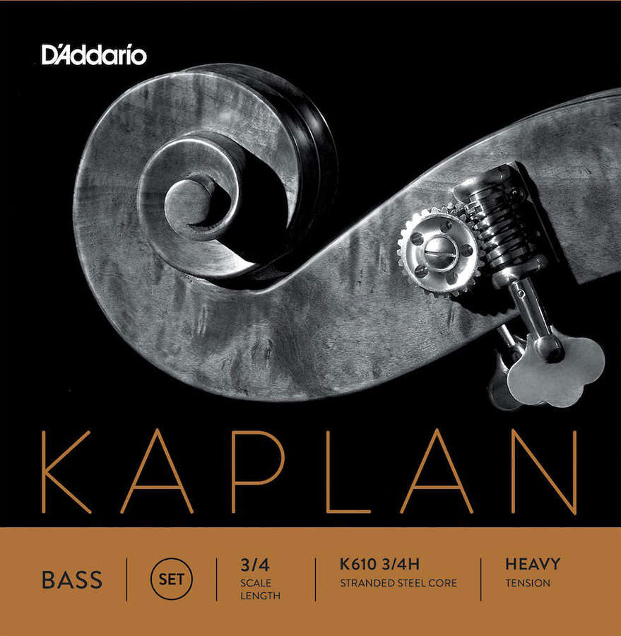SET OF STRINGS FOR DOUBLE BASS KAPLAN NECK 3/4 TENSION HEAVY