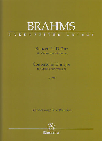 Brahms J. - Konzert In D-Dur Op. 77 - Violon Piano