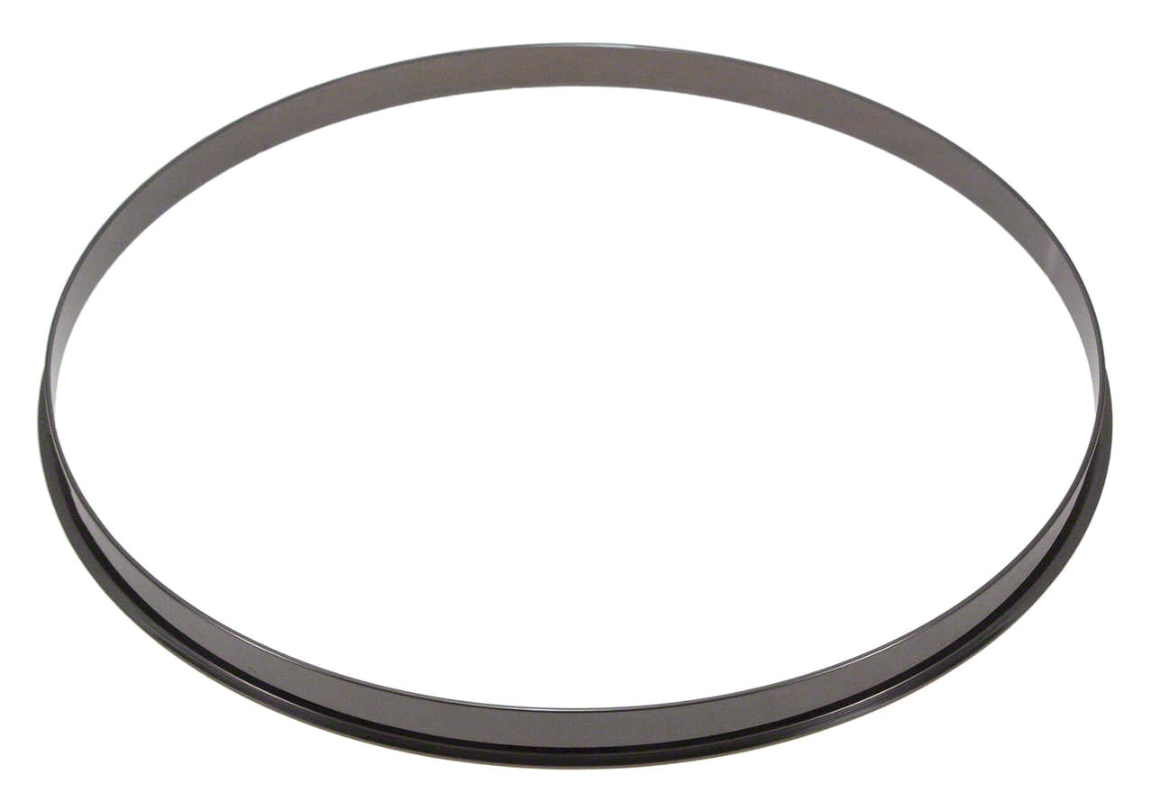 HSFL23-14BK - 14" BLACK 2.3MM STEEL SINGLE FLANGE DRUM HOOP