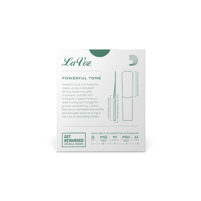 LA VOZ ALTO SAXOPHONE REEDS MEDIUM HARD
