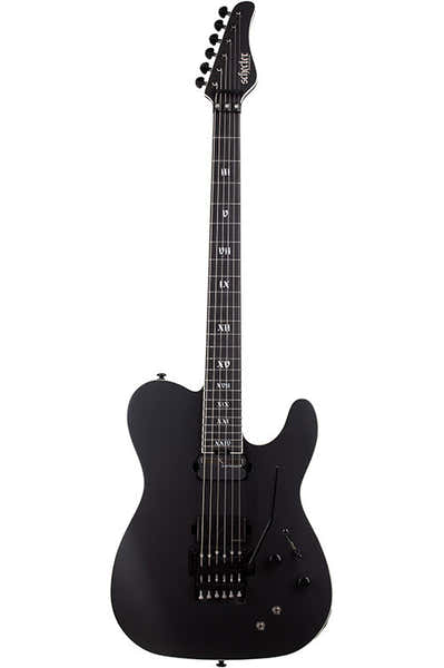Schecter Pt Sls Elite Evil Twin FR S Satijn zwart