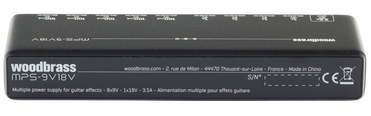 MPS-9V18V, Slim-Voeding Voor 9 Pedalen