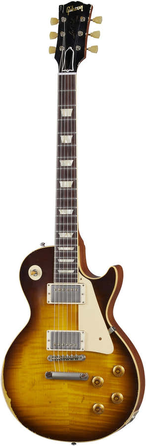 Les Paul Standard 1959 Heruitgave ultrazwaar verouderd Kindred Burst CSHR