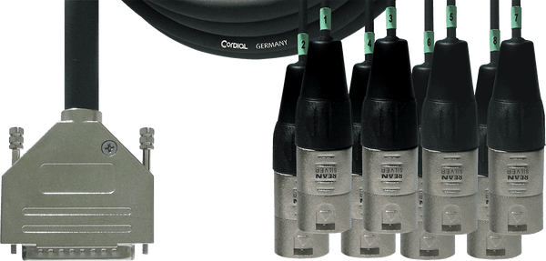 Interfacekabel SUB-D/8 XLR-male 3 M
