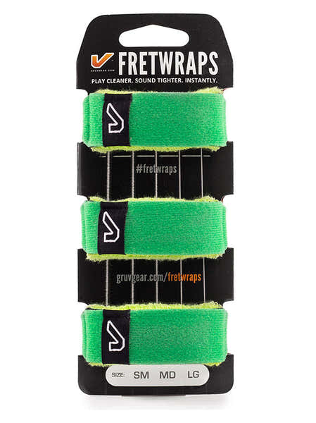Gruvgear FretWraps 3-pack Bladgroen - Klein