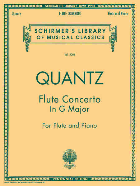 Schirmer Flute Concerto in G Major