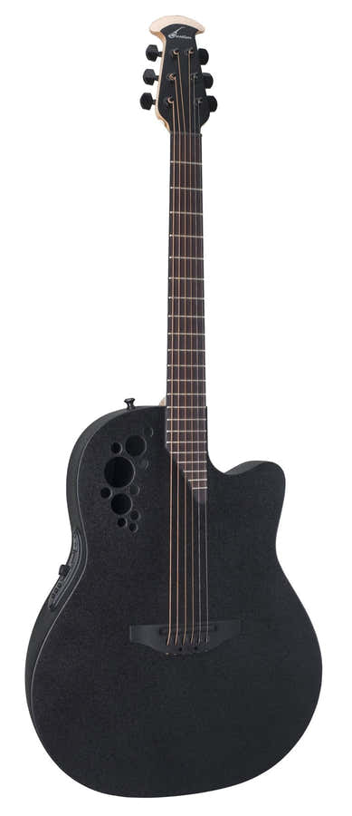 Elektro-Akoestische Gitaar Elite Tx Deep Contour Cutaway Black Textured