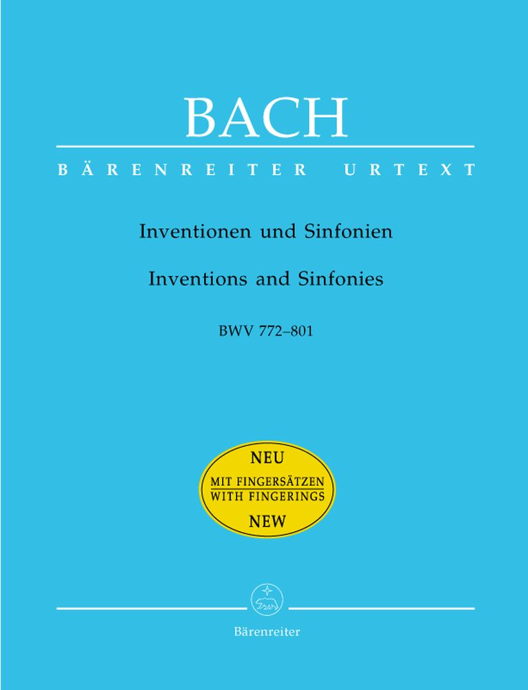Bach J.S. - Inventions et Synphonies BWV 772-801 (doigtes) - Clavecin