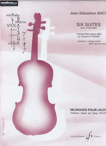 Billaudot J.S. - Six Suites Pour Alto Vol.2 Suites 4,5,6
