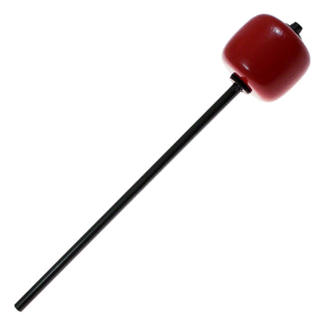 205A Bassdrum-pedaalbeater Rood Hardhout Lange Stang Zwarte