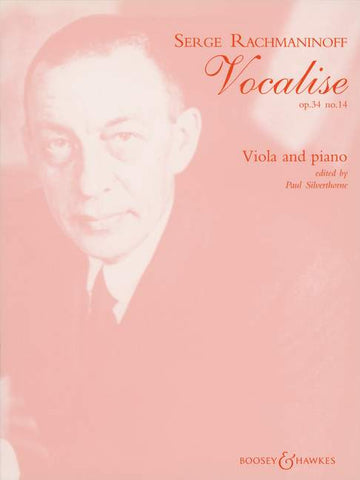 RACHMANINOFF SERGEI WASSILJEWITSCH - VOCALISE OP. 34/14 - VIOLA AND PIANO