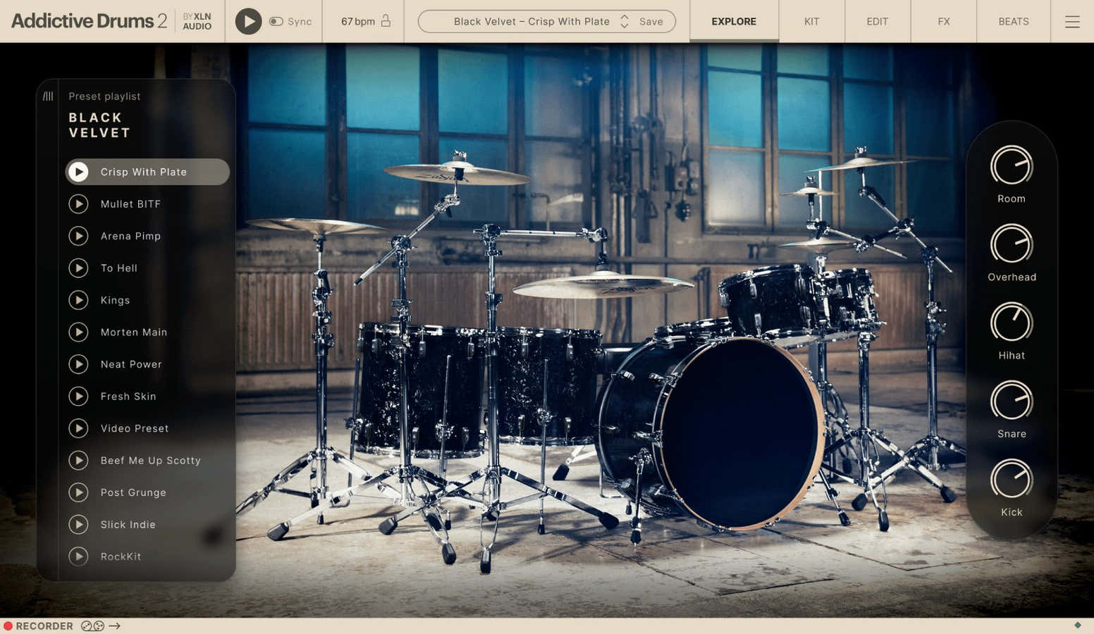 Addictive Drums 2 Black Velvet ADpak