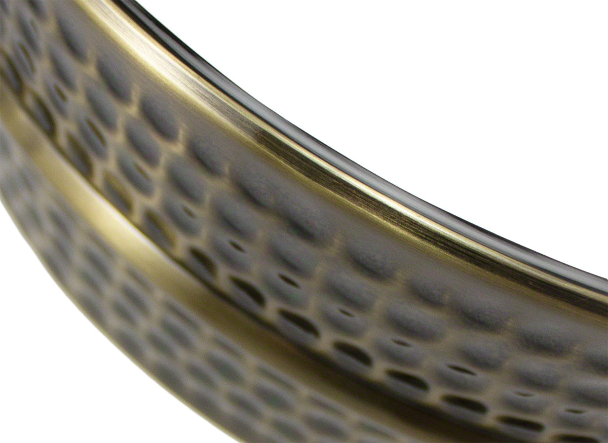 14X5 Gehamerde Messingketel Zwart Nikkel (messing)