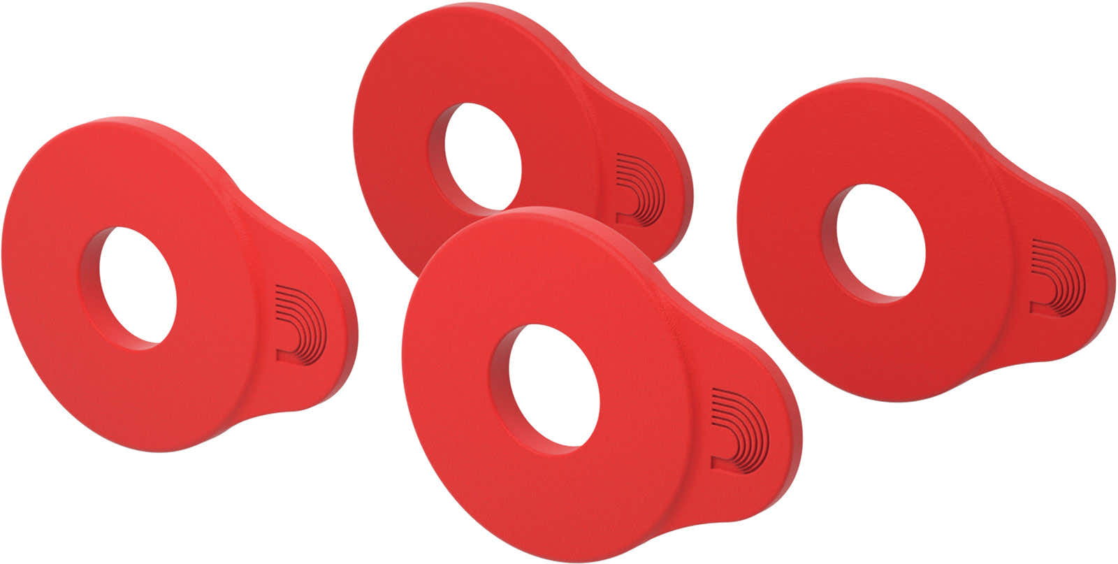 Flex Lock Strap Block 4-pack Rood