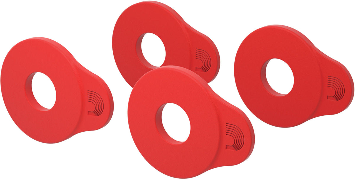 Flex Lock Strap Block 4-pack Rood