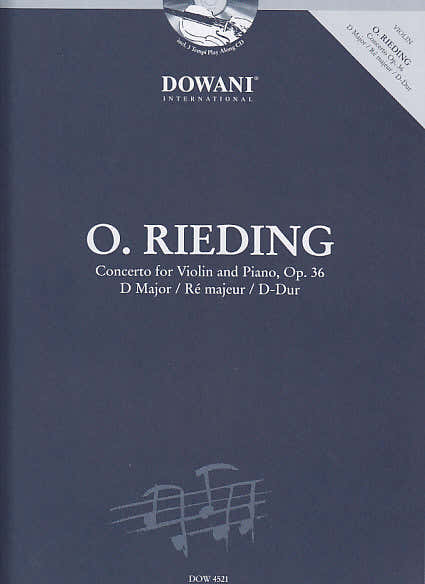 RIEDING O. - Concert voor viool en piano OP. 36 D majeur