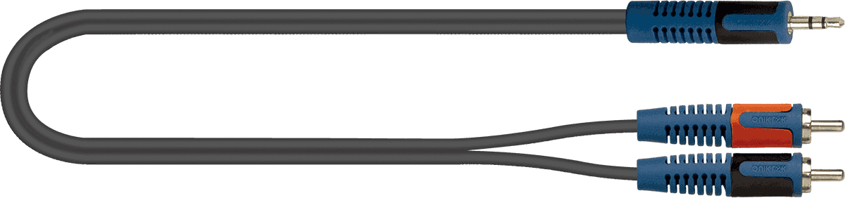 RKSA1505 ROKSOLID CABLE MINIJACK STEREO 2 X RCA 5 M