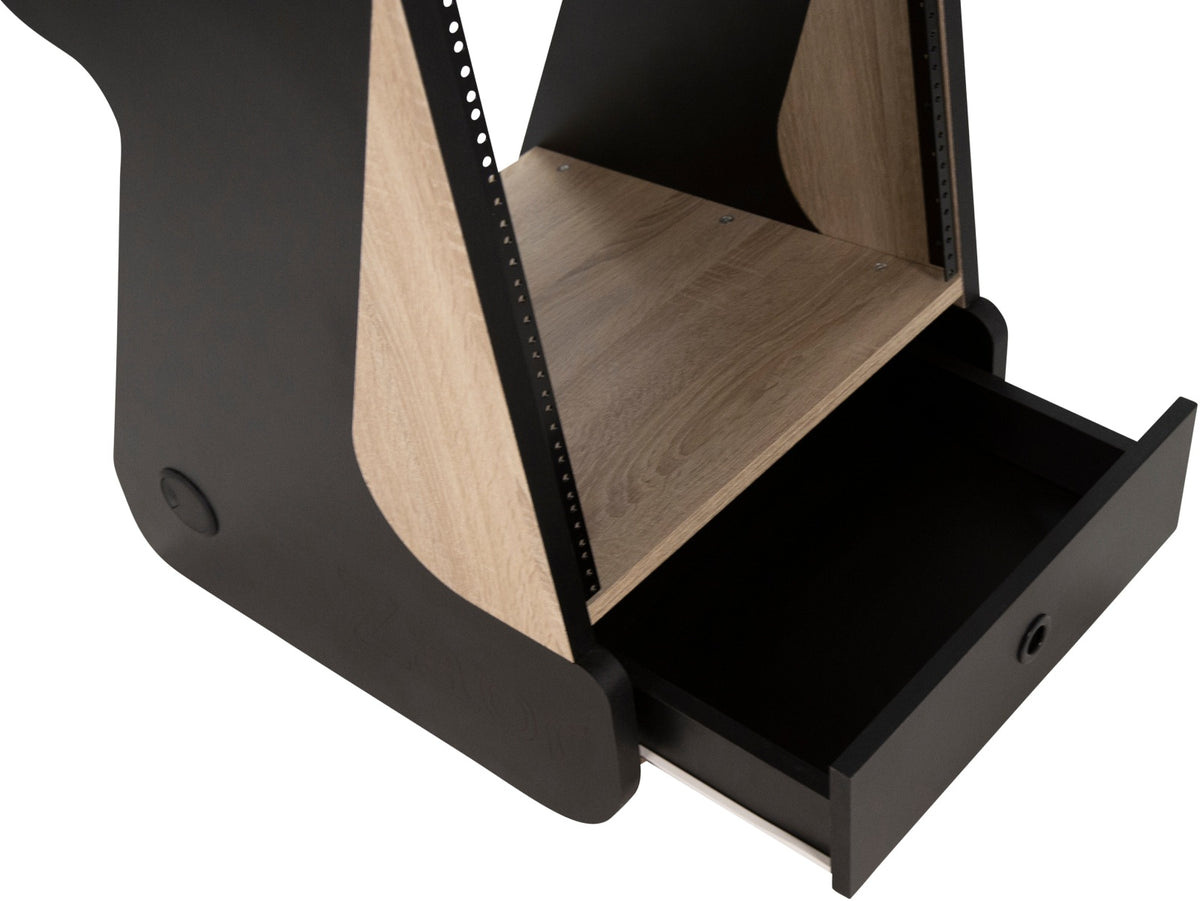 Miza Rack 12 MKII Zwart Eiken