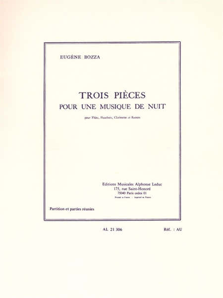 3 Pièces Pour Une Musique De Nuit