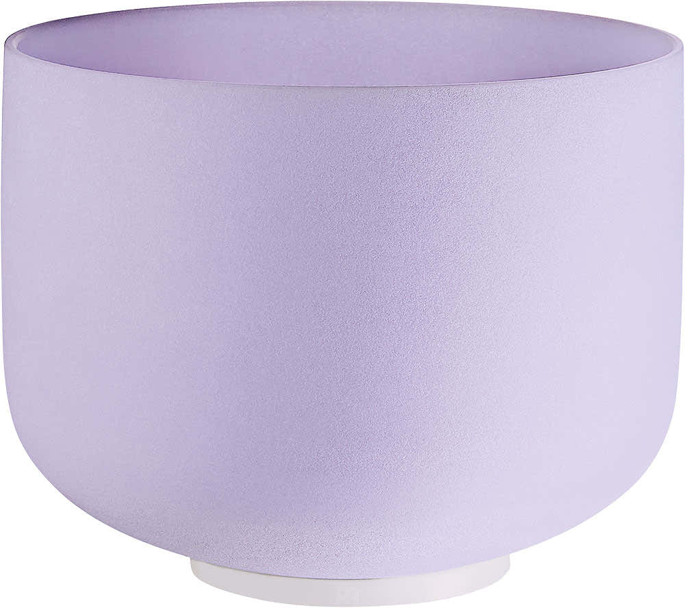 SONIC ENERGY AMETHYST CRYSTAL SINGING BOWL 8" NOTE B CROWN CHAKRA - CSBA8B